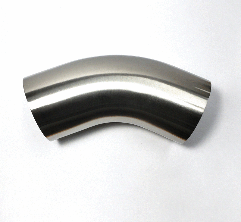 Stainless Bros 4in Diameter 1D / 4in CLR 45 Degree Bend Leg Mandrel Bend - Black Ops Auto Works