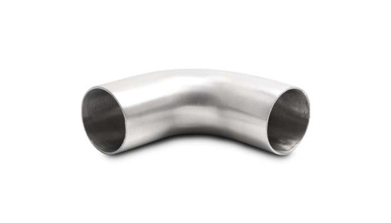 Vibrant 1.5in OD 2.75in Tangent Length T304 SS 90 Deg Mandrel Bend w/Extended Leg Length Vibrant