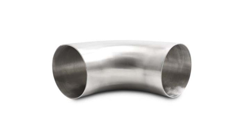 Vibrant 4.0in OD 5.91in Tangent Length T304 SS 90 Deg Mandrel Bend w/Extended Leg Length-Steel Tubing-Vibrant