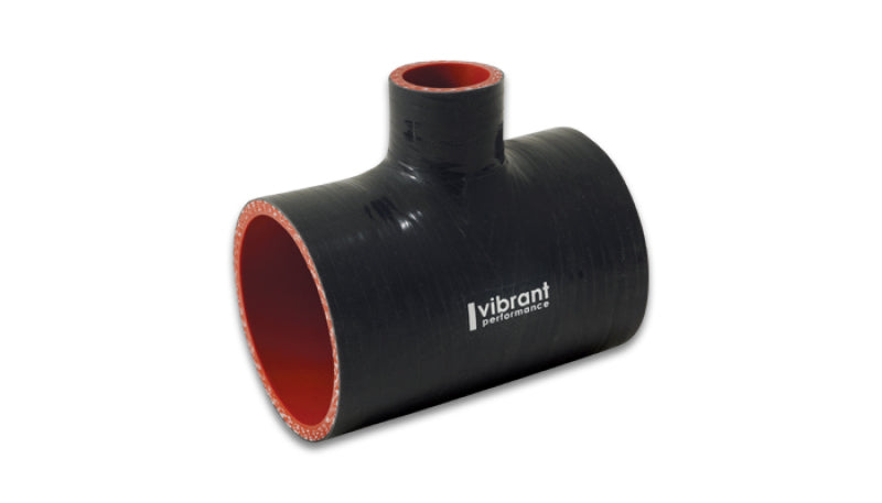 Vibrant Silicone T-Hose Coupler Hose ID 2.50in Overall Length 4in Branch ID 1in Vibrant