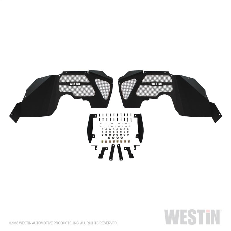 Westin Westin 07-18 Jeep Wrangler JK Inner Fenders - Front - Textured Black