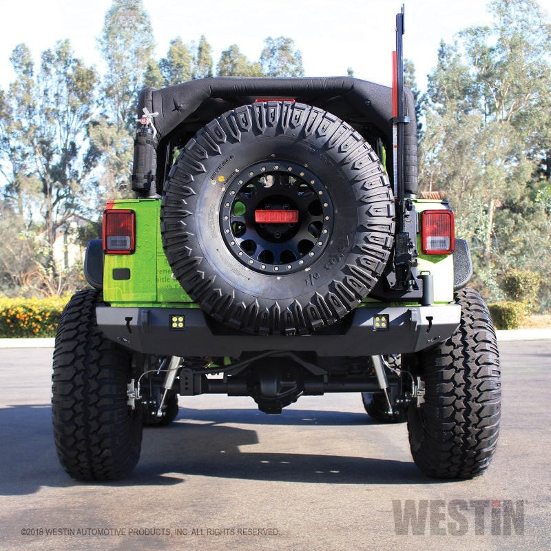 Westin Westin 07-18 Jeep Wrangler JK WJ2 Rear Bumper - Textured Black