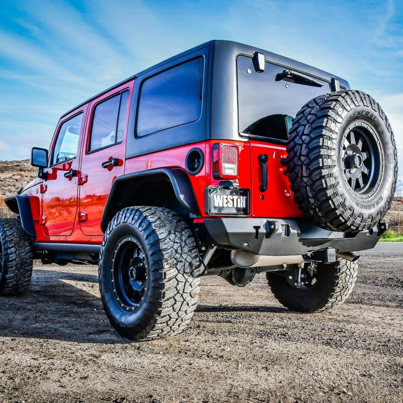 Westin Westin 07-18 Jeep Wrangler JK WJ2 Rear Bumper - Textured Black