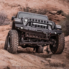 Load image into Gallery viewer, Westin Westin 18-19 Jeep Wrangler JL WJ2 Full Width Front Bumper w/Bull Bar Textured Black