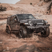Load image into Gallery viewer, Westin Westin 18-19 Jeep Wrangler JL WJ2 Full Width Front Bumper w/Bull Bar Textured Black