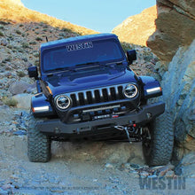 Load image into Gallery viewer, Westin Westin 18-19 Jeep Wrangler JL WJ2 Full Width Front Bumper w/Bull Bar Textured Black