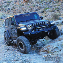 Load image into Gallery viewer, Westin Westin 18-19 Jeep Wrangler JL WJ2 Full Width Front Bumper w/Bull Bar Textured Black