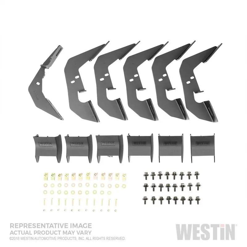 Westin Westin 2015-2018 Ford F-150 SuperCrew R7 Nerf Step Bars - Black