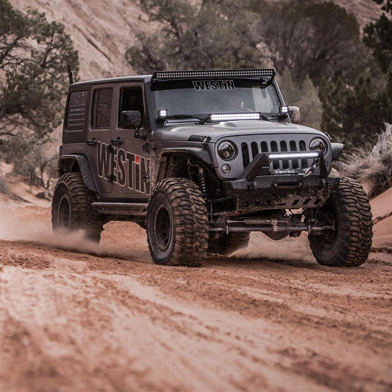 Westin Westin/Snyper 07-17 Jeep Wrangler Tube Fenders - Front - Textured Black