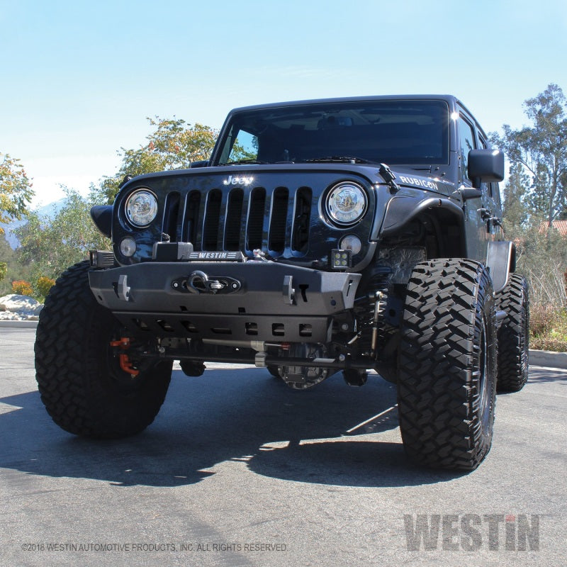 Westin Westin/Snyper 07-17 Jeep Wrangler Tube Fenders - Front - Textured Black