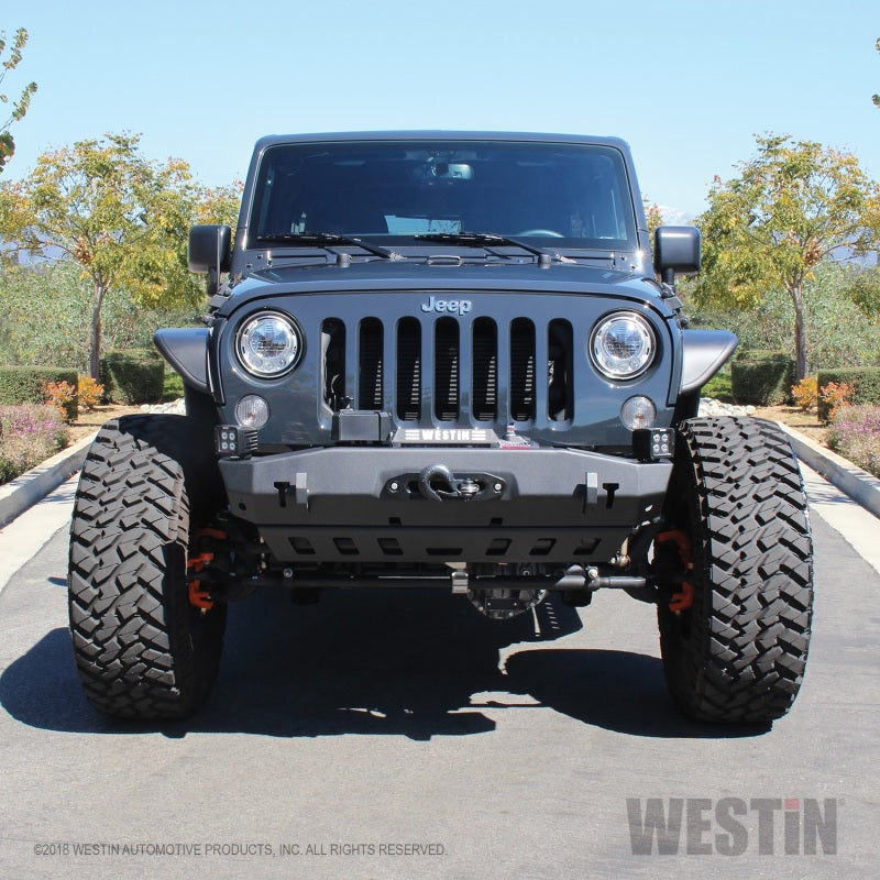 Westin Westin/Snyper 07-17 Jeep Wrangler Tube Fenders - Front - Textured Black